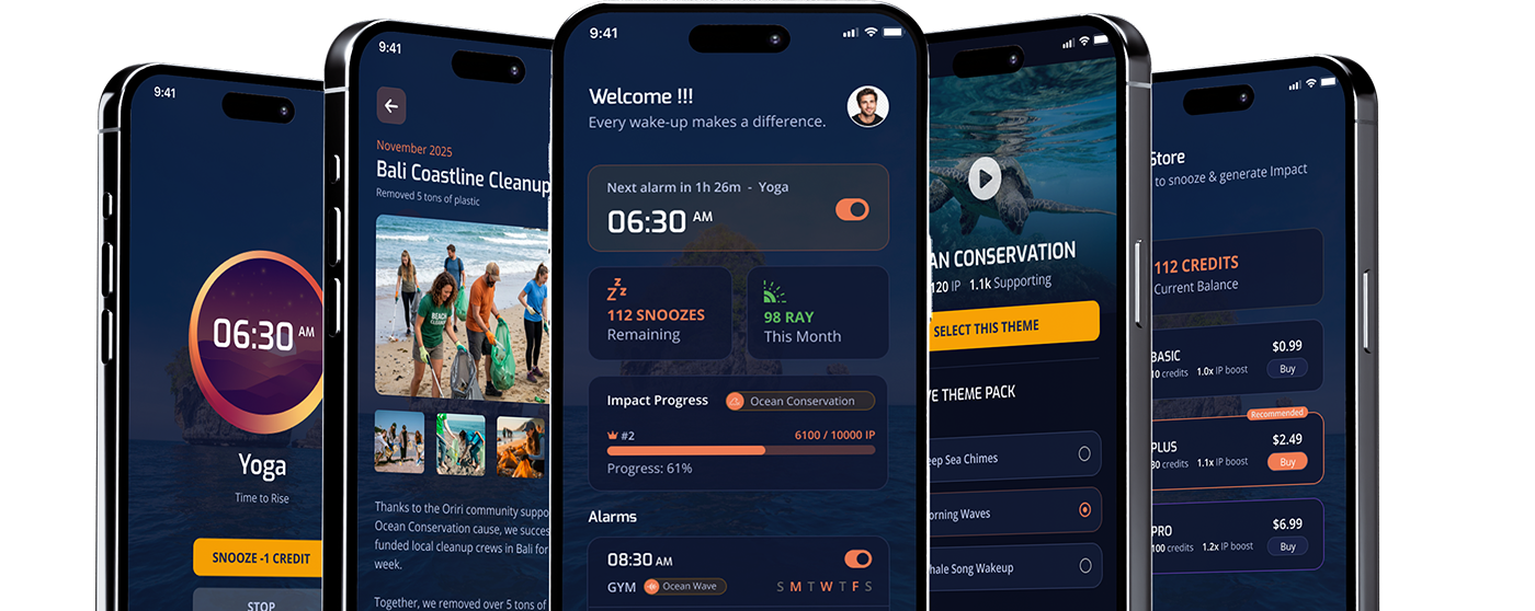 Oriri App Interface Showcase